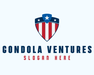 Stars & Stripes Shield logo design