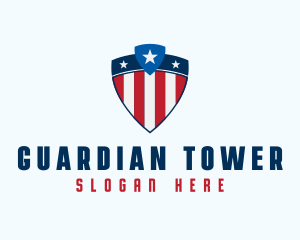 Stars & Stripes Shield logo design