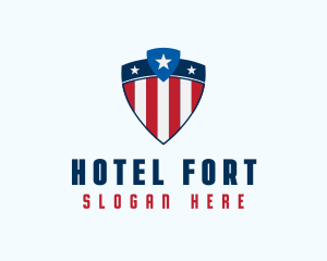 Stars & Stripes Shield logo design