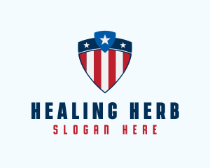 Stars & Stripes Shield logo design