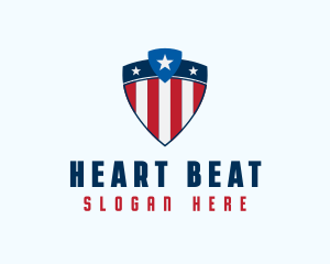 Stars & Stripes Shield logo design