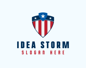 Stars & Stripes Shield logo design