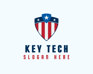 Stars & Stripes Shield logo design