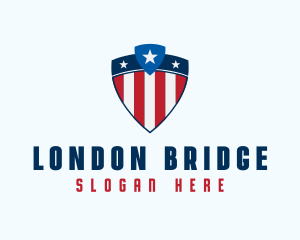 Stars & Stripes Shield logo design