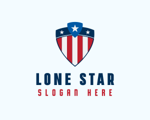 Stars & Stripes Shield logo design