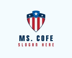 Stars & Stripes Shield logo design