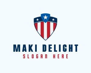 Stars & Stripes Shield logo design