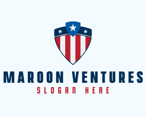 Stars & Stripes Shield logo design