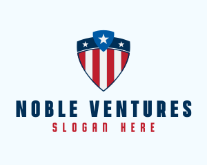 Stars & Stripes Shield logo design