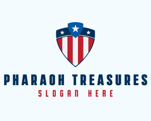 Stars & Stripes Shield logo design