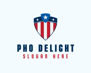 Stars & Stripes Shield logo design