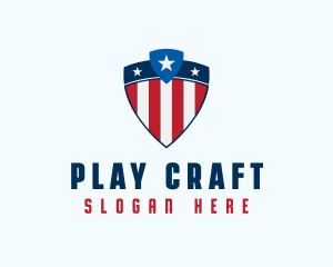 Stars & Stripes Shield logo design