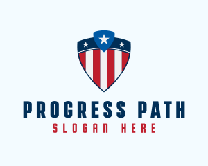 Stars & Stripes Shield logo design