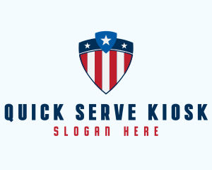 Stars & Stripes Shield logo design