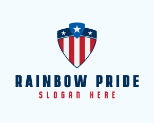 Stars & Stripes Shield logo design