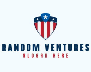 Stars & Stripes Shield logo design