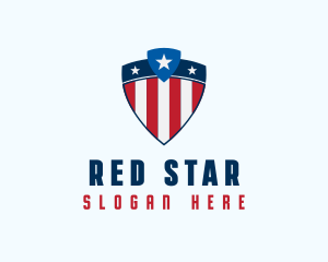 Stars & Stripes Shield logo design