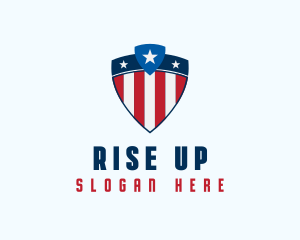 Stars & Stripes Shield logo design