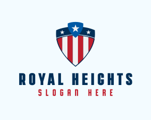 Stars & Stripes Shield logo design