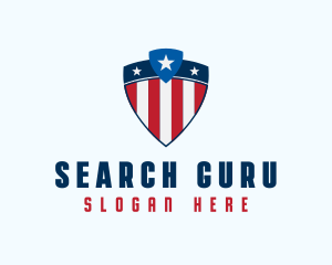 Stars & Stripes Shield logo design