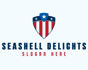 Stars & Stripes Shield logo design