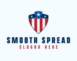 Stars & Stripes Shield logo design