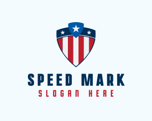 Stars & Stripes Shield logo design