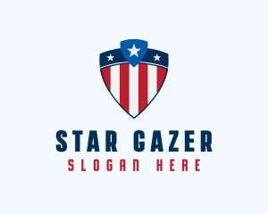 Stars & Stripes Shield logo design