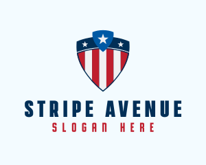 Stars & Stripes Shield logo design