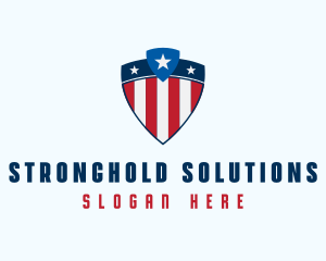 Stars & Stripes Shield logo design