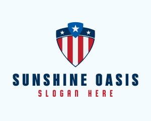 Stars & Stripes Shield logo design