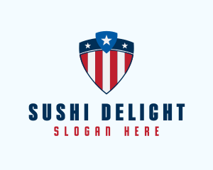 Stars & Stripes Shield logo design