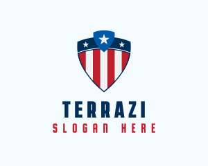 Stars & Stripes Shield logo design