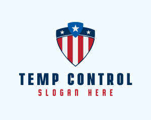 Stars & Stripes Shield logo design