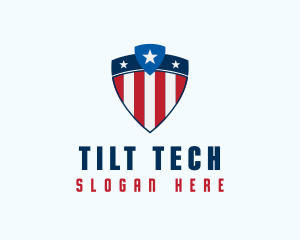 Stars & Stripes Shield logo design