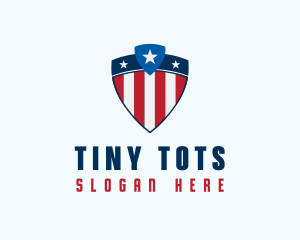 Stars & Stripes Shield logo design