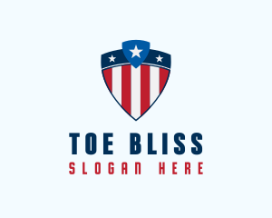 Stars & Stripes Shield logo design