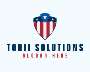 Stars & Stripes Shield logo design