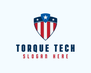 Stars & Stripes Shield logo design