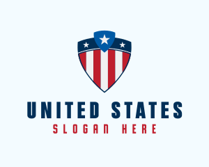 Stars & Stripes Shield logo design