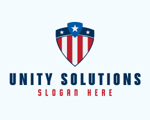 Stars & Stripes Shield logo design