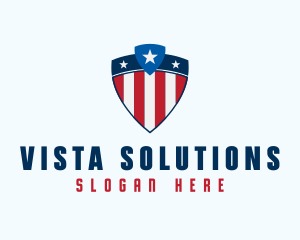 Stars & Stripes Shield logo design