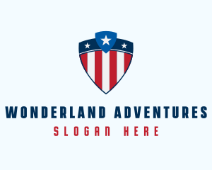 Stars & Stripes Shield logo design