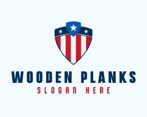 Stars & Stripes Shield logo design