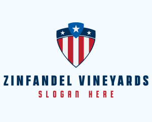 Stars & Stripes Shield logo design