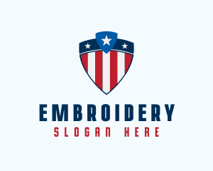 Stars & Stripes Shield logo design