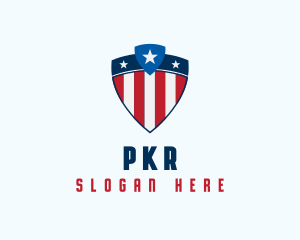 Stars & Stripes Shield logo design