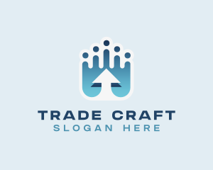 Trading - Upward Arrow Trading logo design