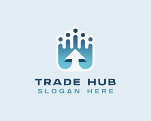 Trading - Upward Arrow Trading logo design