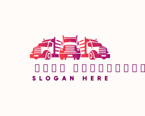 Shipping - Freight Truck Fleet logo design